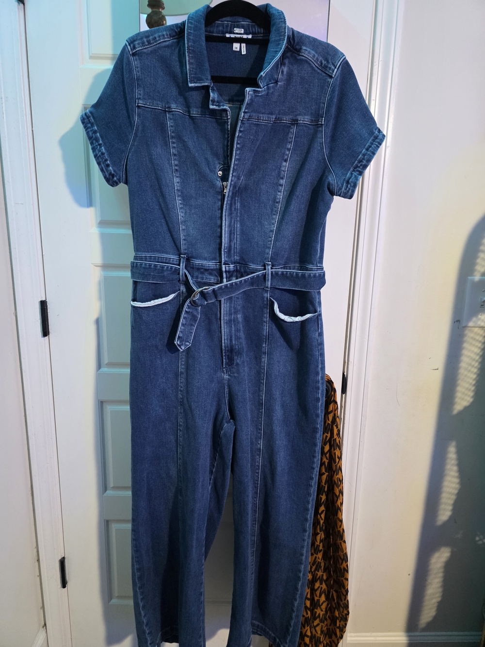 Paige Denim Utility Jumpsuit - Indigo Blue